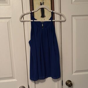 Women's Blue Sleeveless Top